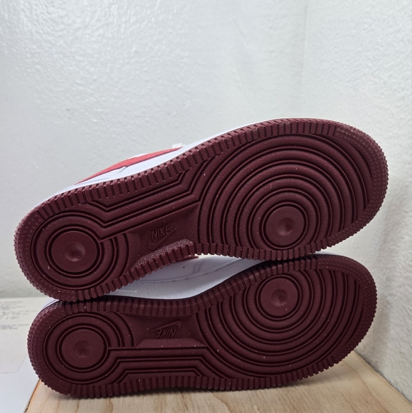 Womes AIR FORCE 1 '07 White/Adobe-Team Red FQ7626 100 - Picture 6 of 8